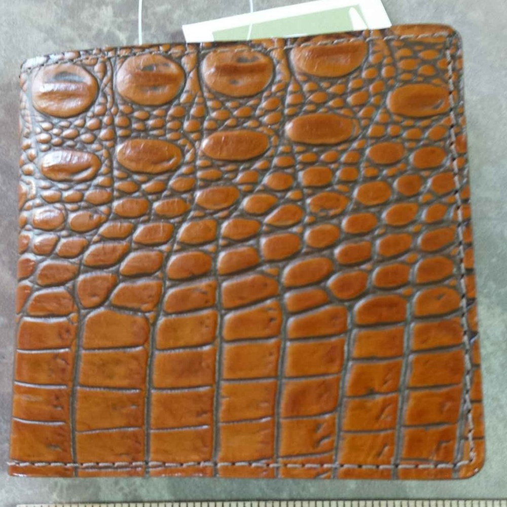 Men's BNWT HANDMADE  Leather Wallet - Gator